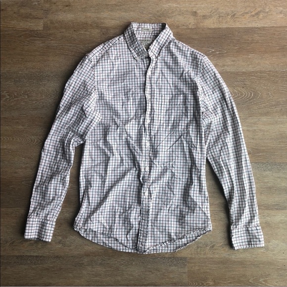 J. Crew Stretch Shirt in Tattersail Organic Cotton - Picture 2 of 8